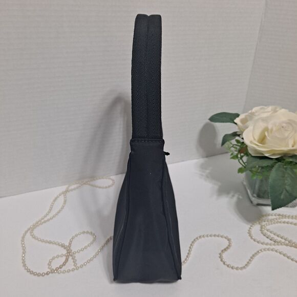 Prada Tessuto Sport Black Nylon Handbag EUC Authentic Zipper Closure - Picture 8 of 16